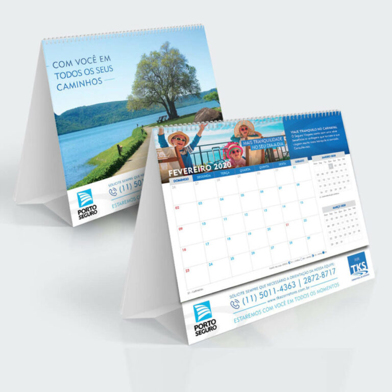 Impressão de Calendários de Mesa